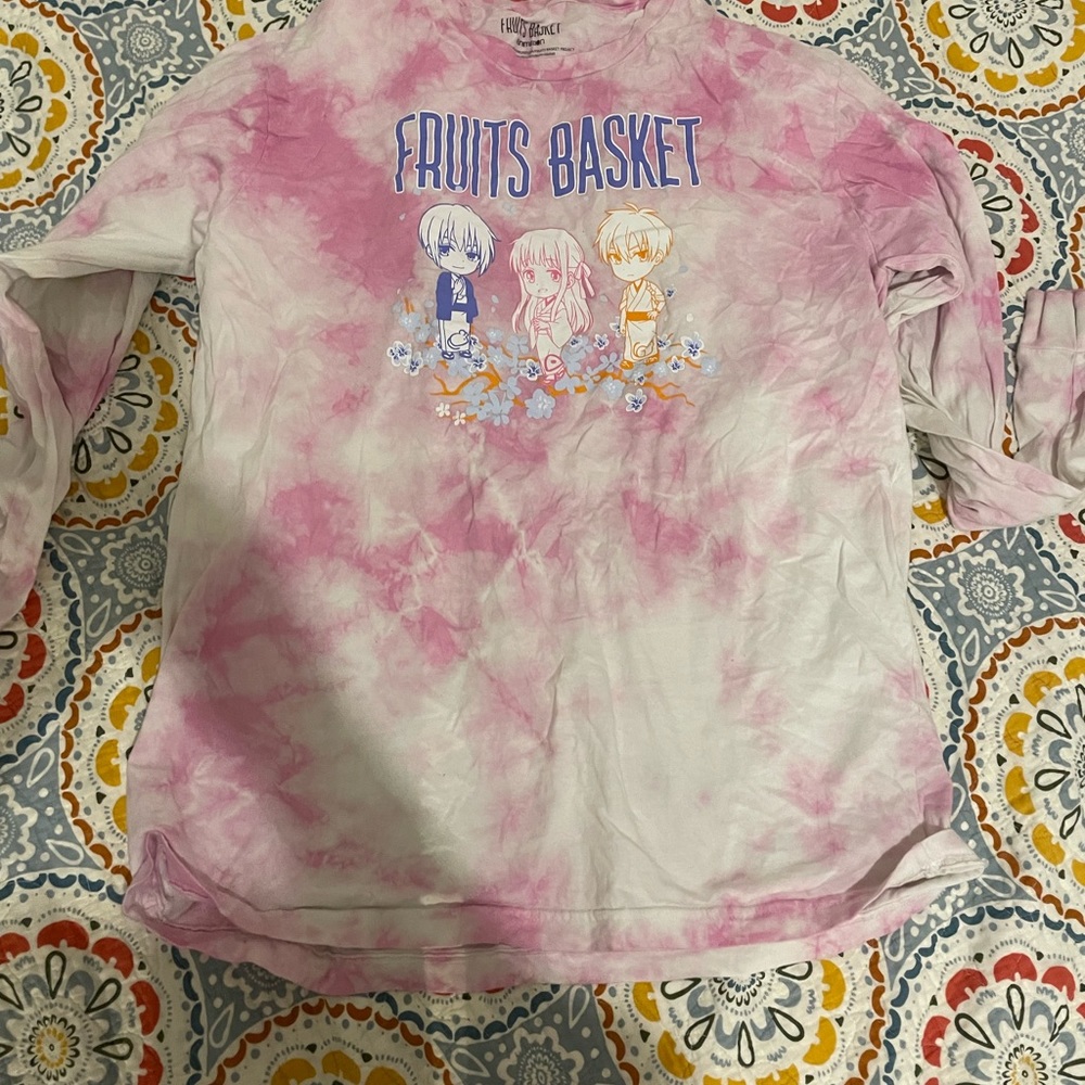 Fruits basket pink long sleeve